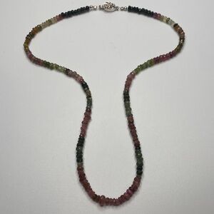 Mixed tourmaline necklace.